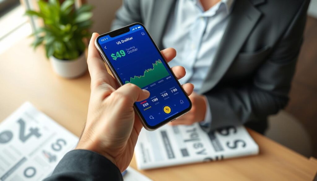 aplikasi mobile untuk memantau kurs dollar